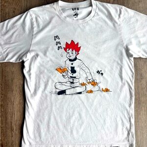 Uniqlo White Shonen Jump 50th Anniversary Tee Sz.M